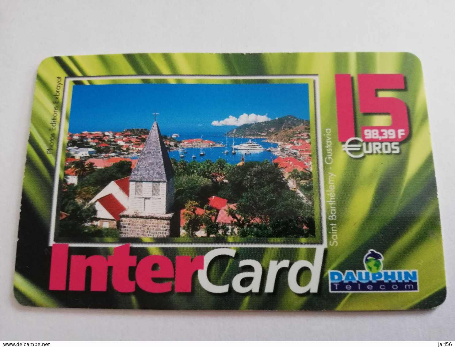 Caribbean Phonecard St Martin French INTERCARD  15 EURO/98.39FR   NO 04 **6073** - Antille (Francesi)