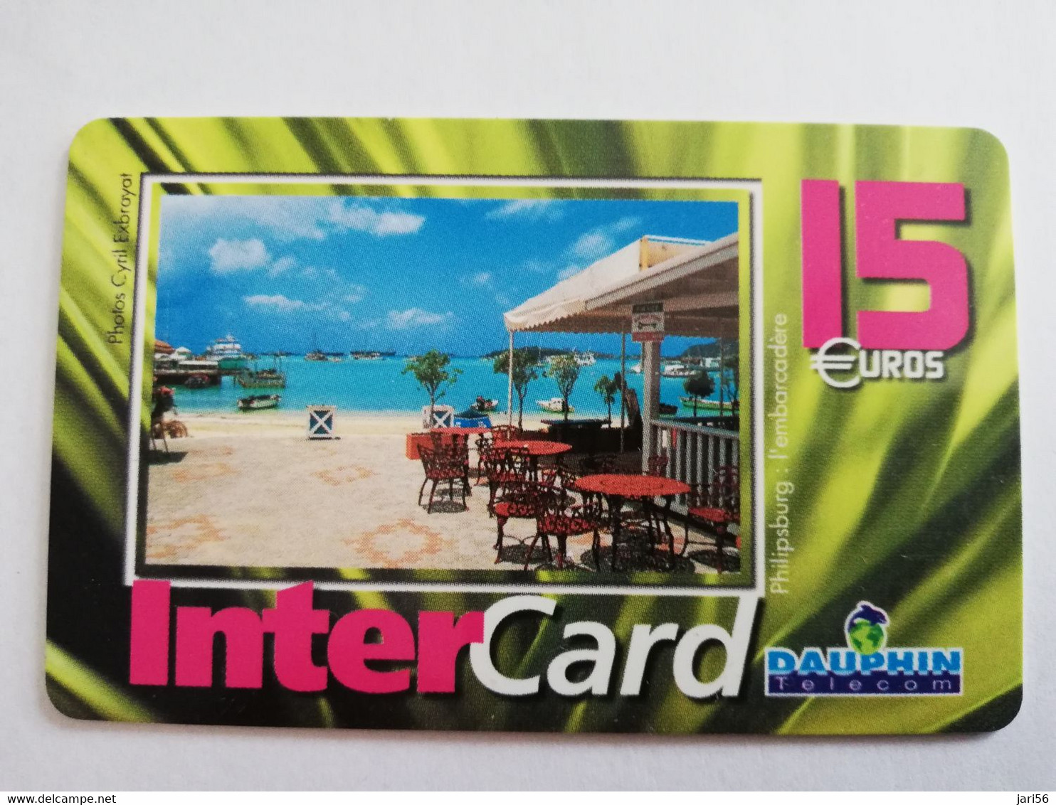 Caribbean Phonecard St Martin French INTERCARD  15 EURO   NO 12 **6074** - Antilles (French)