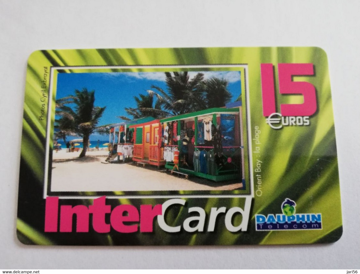 Caribbean Phonecard St Martin French INTERCARD  15 EURO   NO 13 **6075** - Antilles (Françaises)
