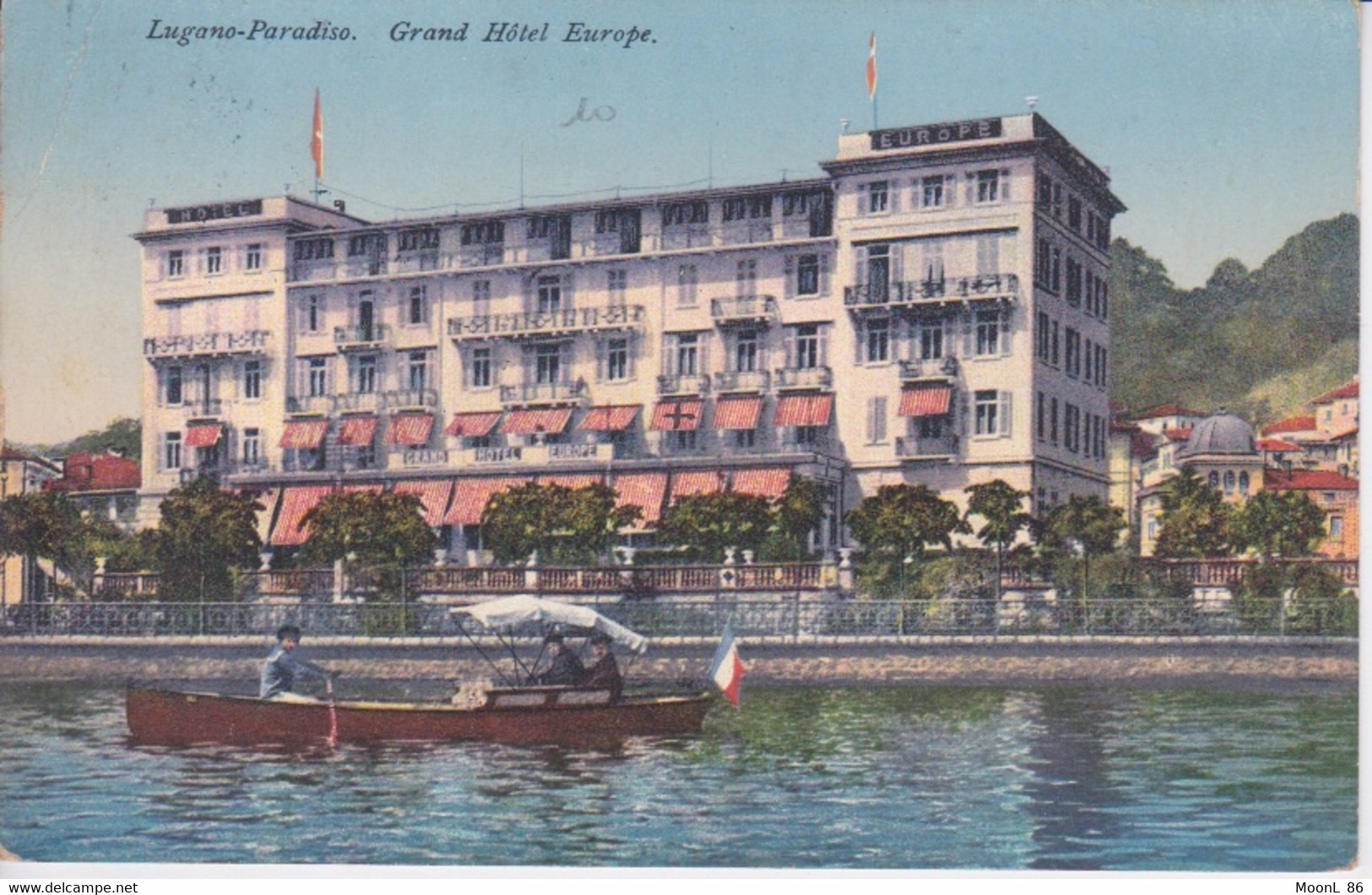 SUISSE - HELVETIA - LAGO LGANO - PARADISO - GRAND HOTEL EUROPE - Paradiso