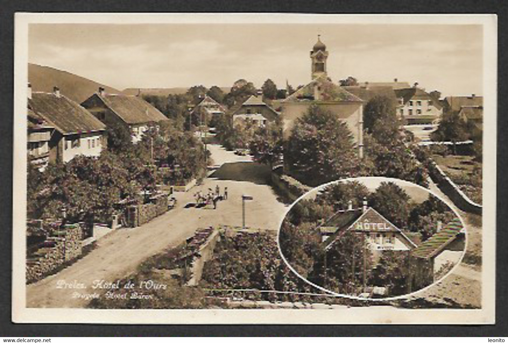 PRÊLES BE Prägelz Hôtel De L'Ours Hotel Bären 1928 - Prêles