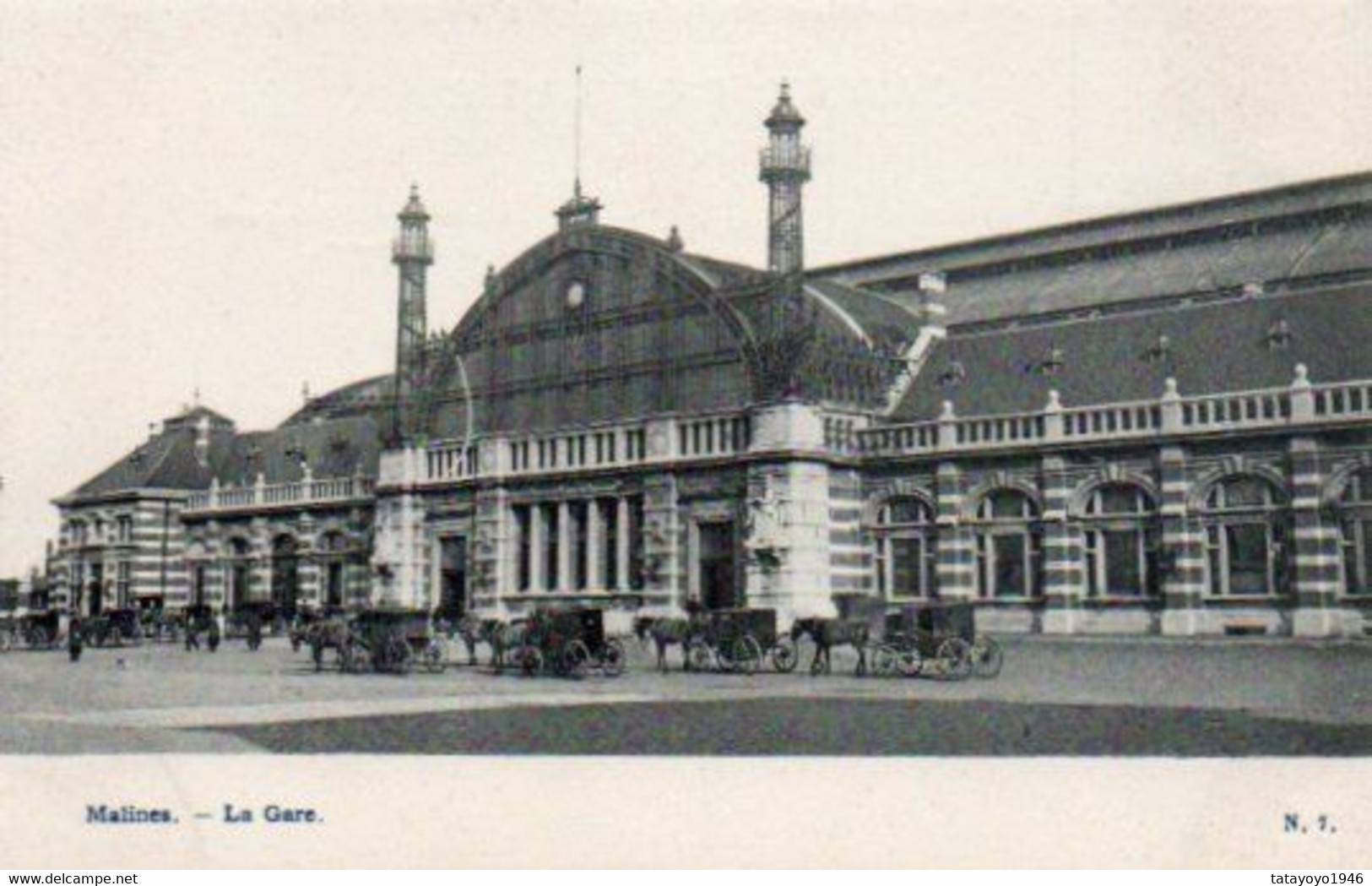 Malines La Gare Avec Caleches N'a Pas Circulé - Machelen