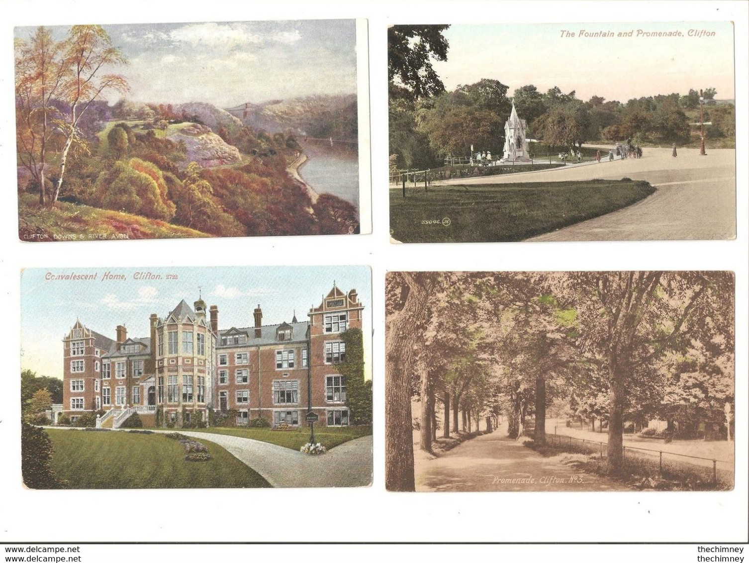 FOUR POSTCARDS OF CLIFTON BRISTOL - Otros & Sin Clasificación