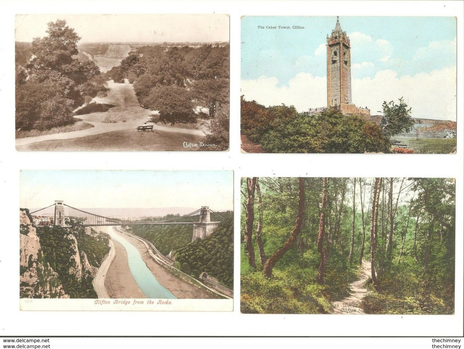 FOUR OLD POSTCARDS OF CLIFTON BRISTOL - Bristol