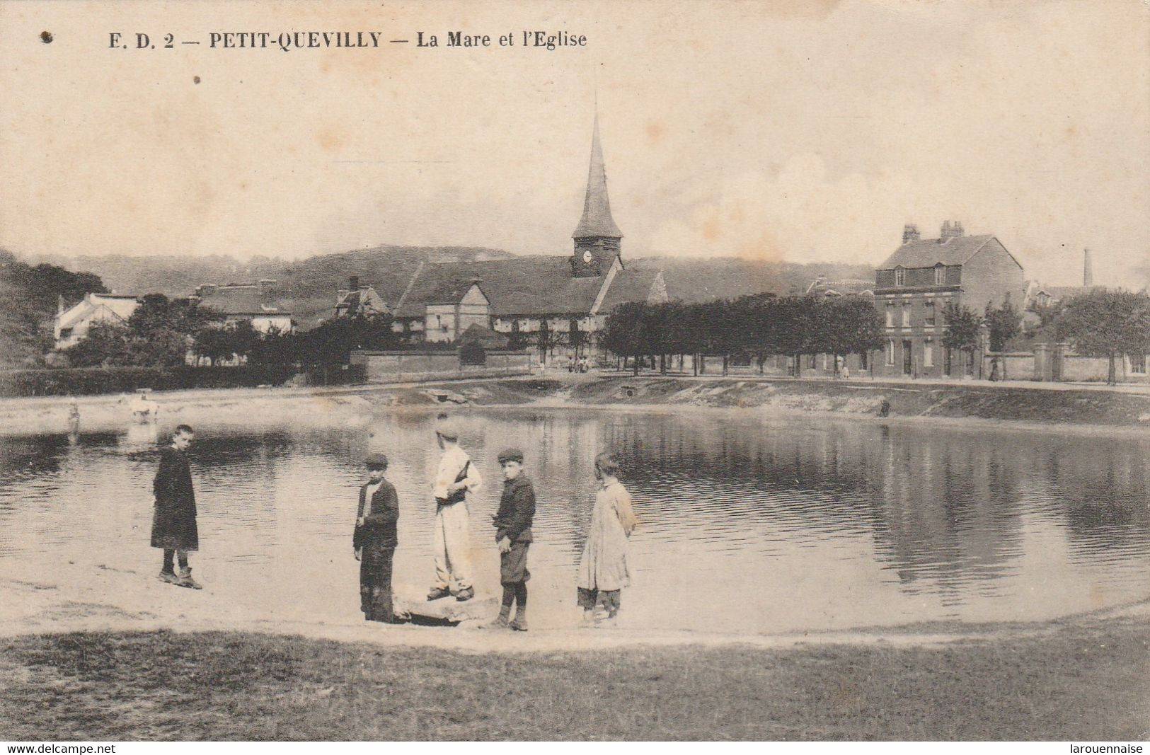 76 - PETIT QUEVILLY - La Mare Et L' Eglise - Le Petit-Quevilly