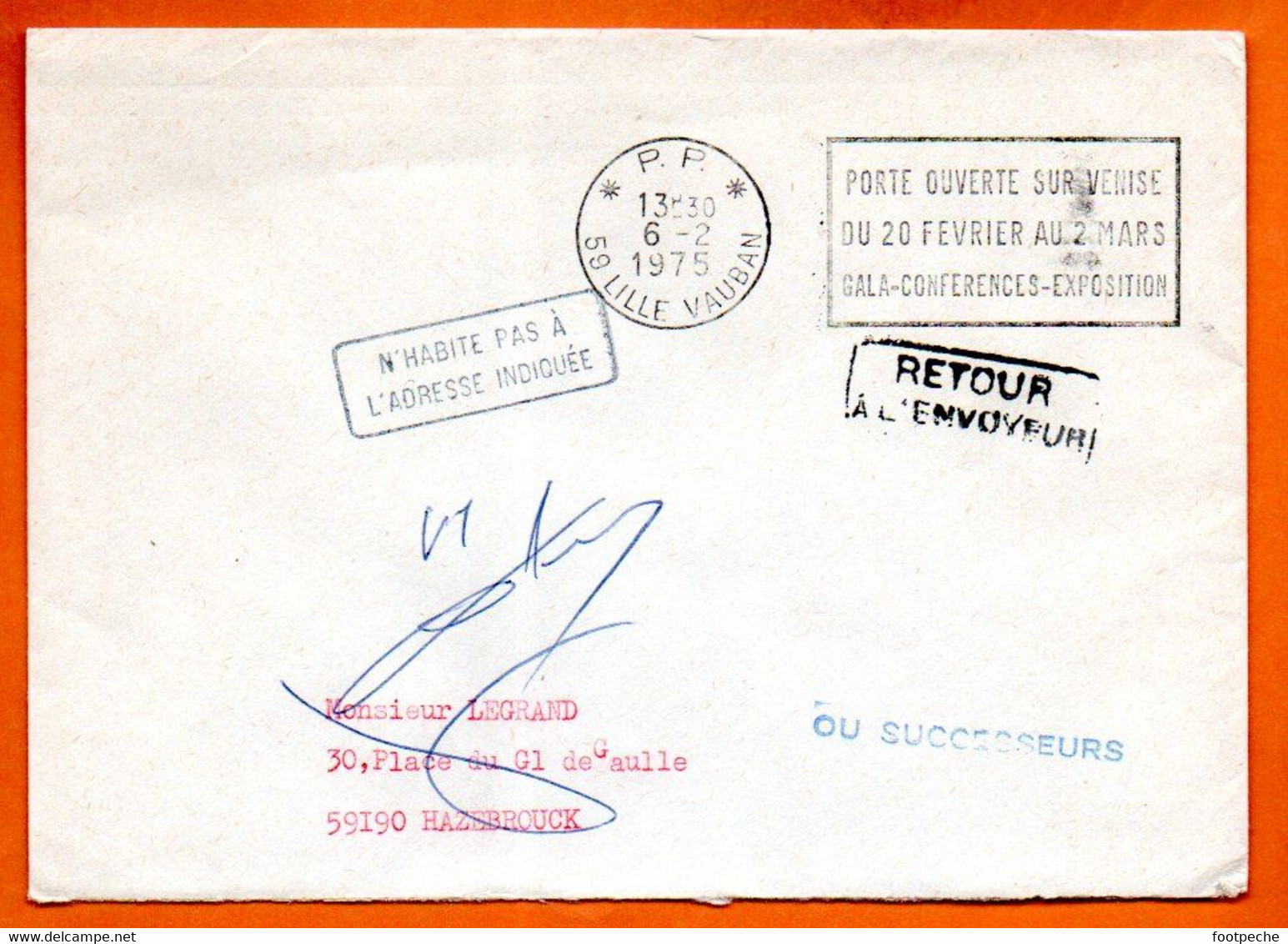 59 LILLE VENISE    1975 Lettre Entière N° RR 510 - Mechanical Postmarks (Advertisement)