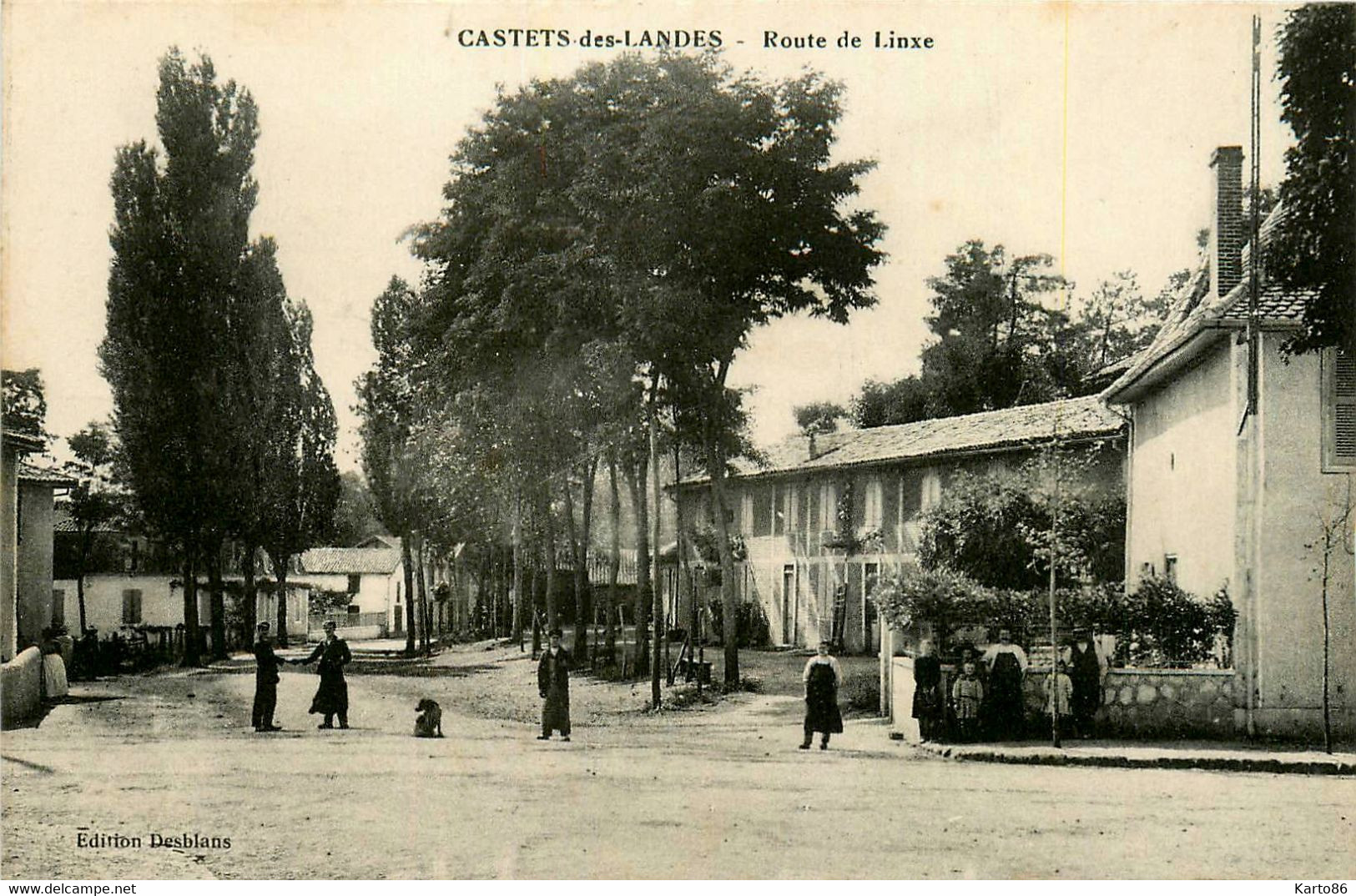Castets Des Landes * La Route De Linxe * Villageois - Castets