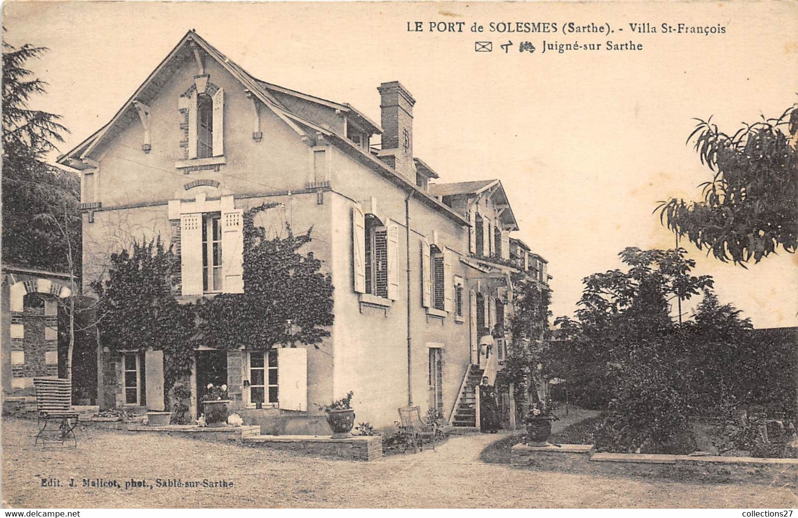 72-SOLESMES- LE PORT DE SOLESMES- VILLA ST-FRANCOIS JUIGNE SUR SARTHE - Solesmes