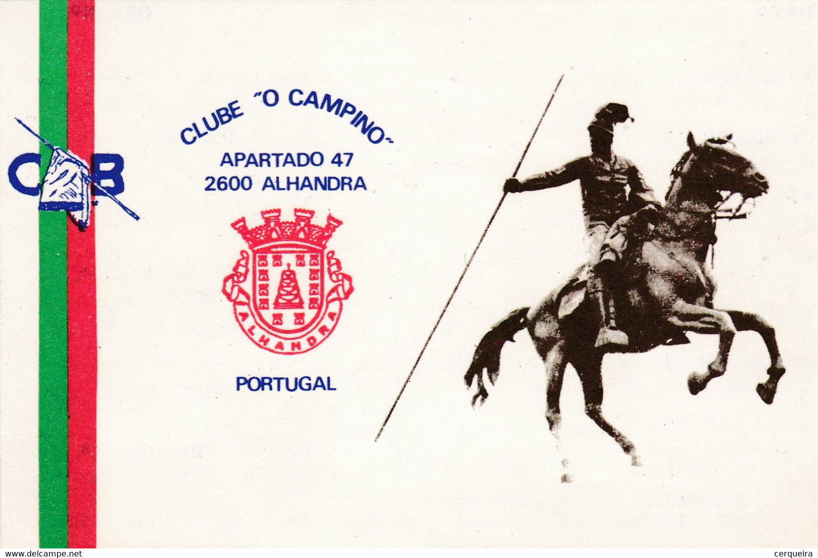 Postal  De Radio -amador- O CAMPINO-ALHANDRA - Radio