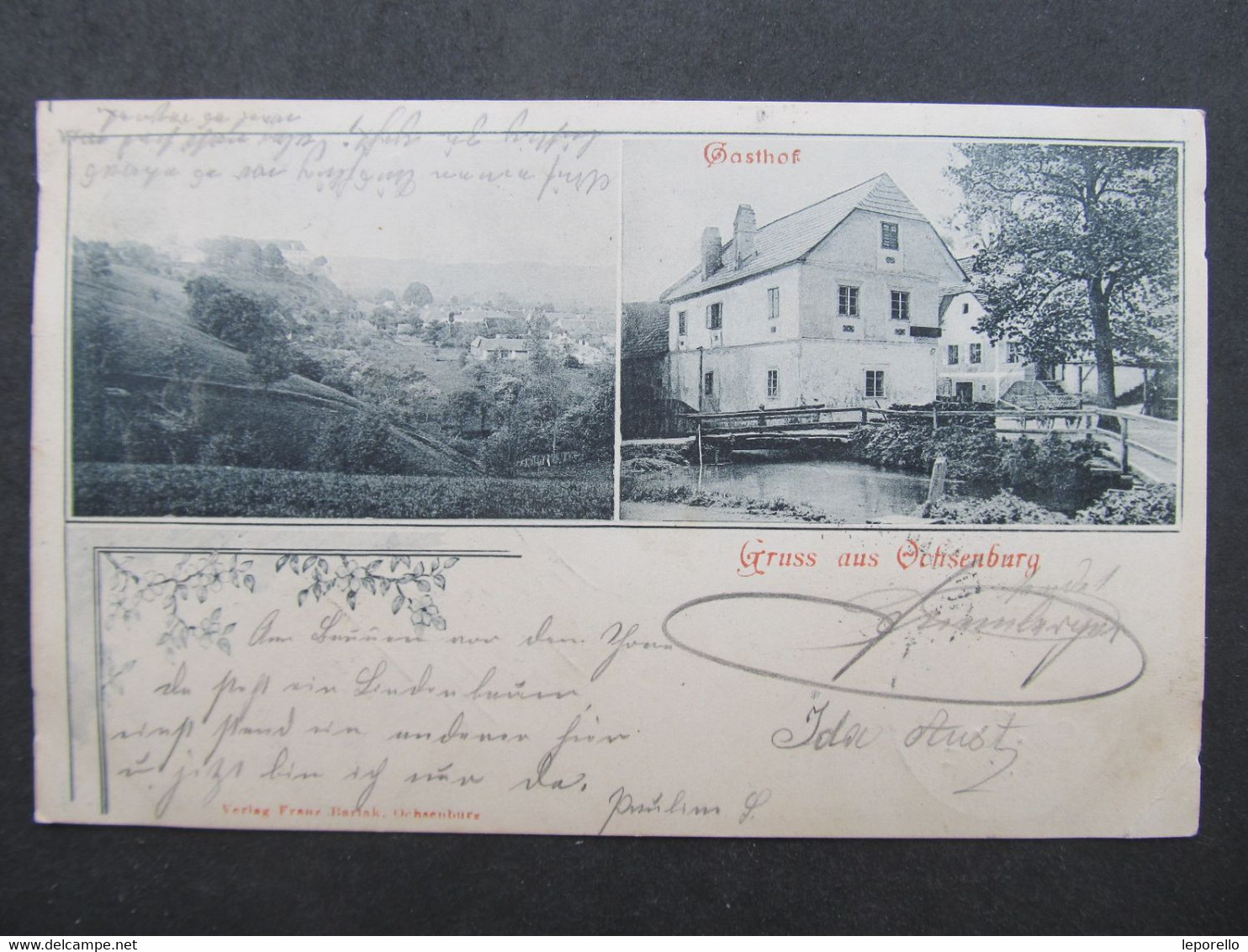 AK Ochsenburg St. Pölten Gasthof Ca. 1899  ///  D*50802 - Tulln