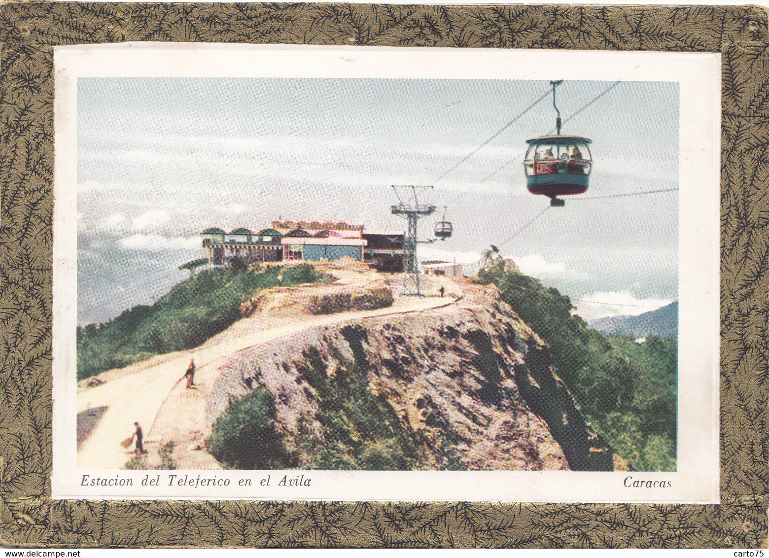 Amérique - Venezuela - Caracas - Carte De Voeux 2 Volets - Estacion Teleferico - Gare Téléférique Avila - Venezuela