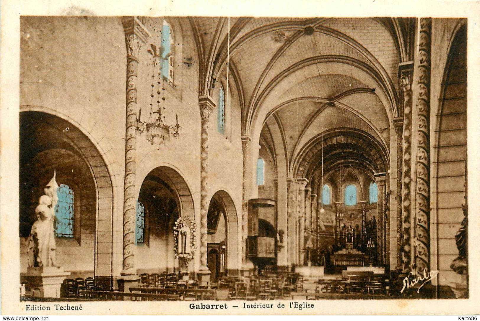 Gabarret * Intérieur De L'église Du Village - Gabarret