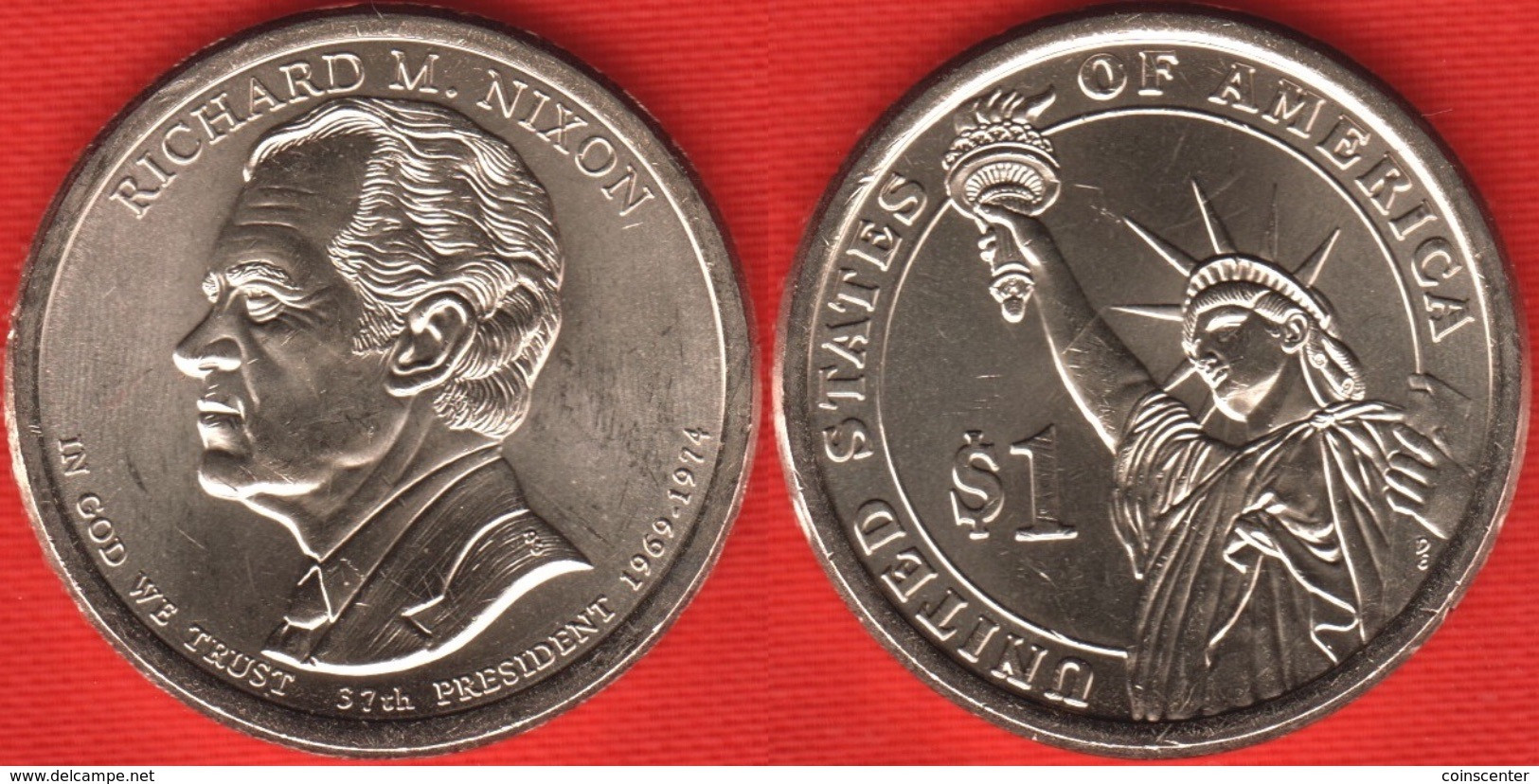 USA 1 Dollar 2016 Km#619 P Mint "Richard M. Nixon" UNC - 2007-…: Presidents