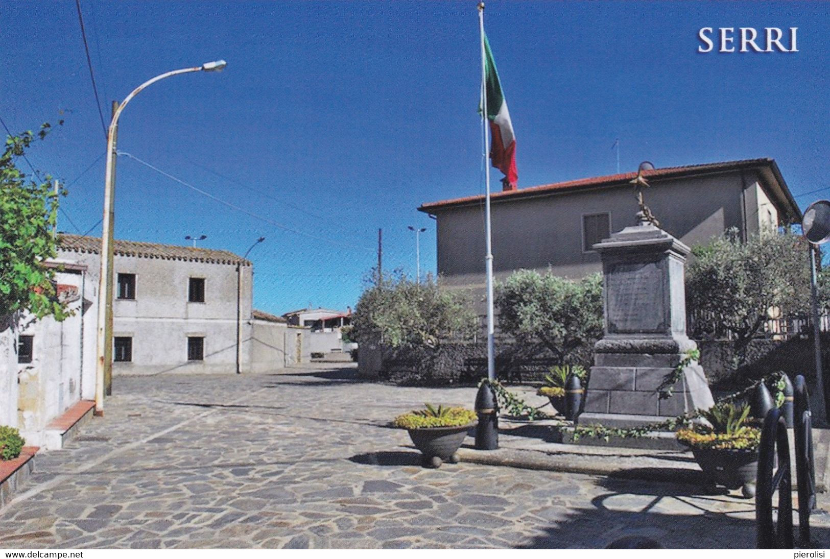 (QU016) - SERRI (Sud Sardegna) - Piazza Eroi E Monumento Ai Caduti - Cagliari