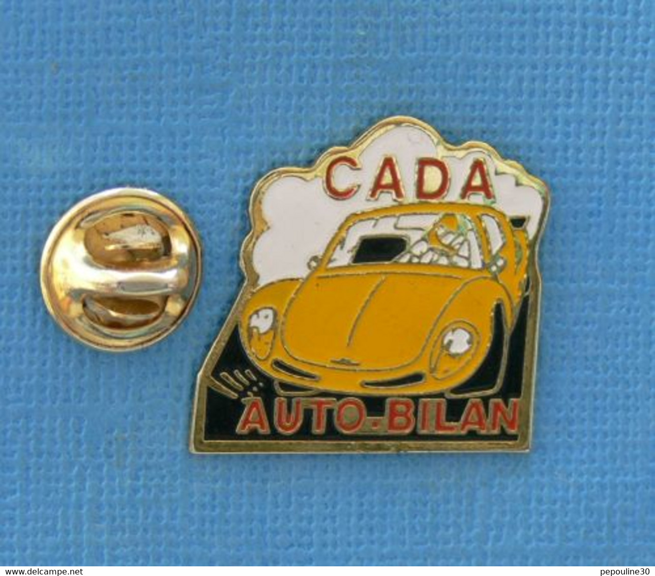 1 PIN'S //  ** VOLKSWAGEN / COCCINELLE / CADA AUTO-BILAN ** - Volkswagen