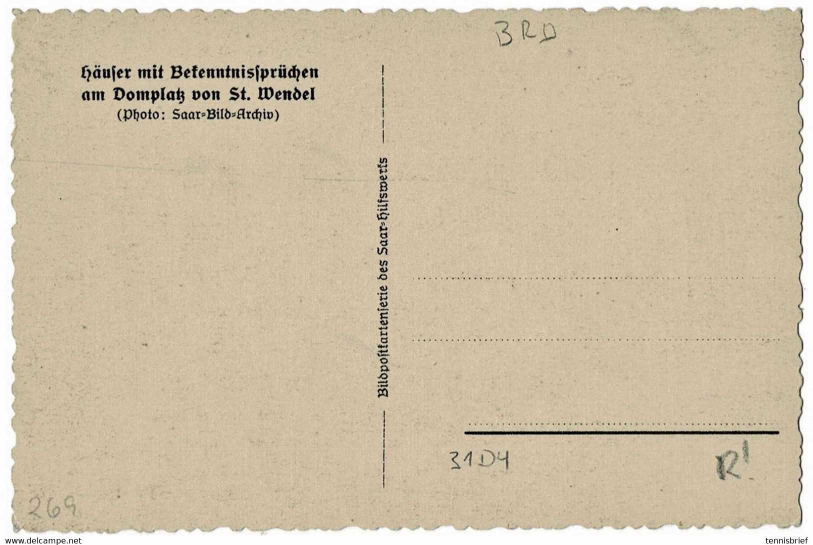 St. Wendel - Domplatz, Selten , A 5404 - Kreis Sankt Wendel