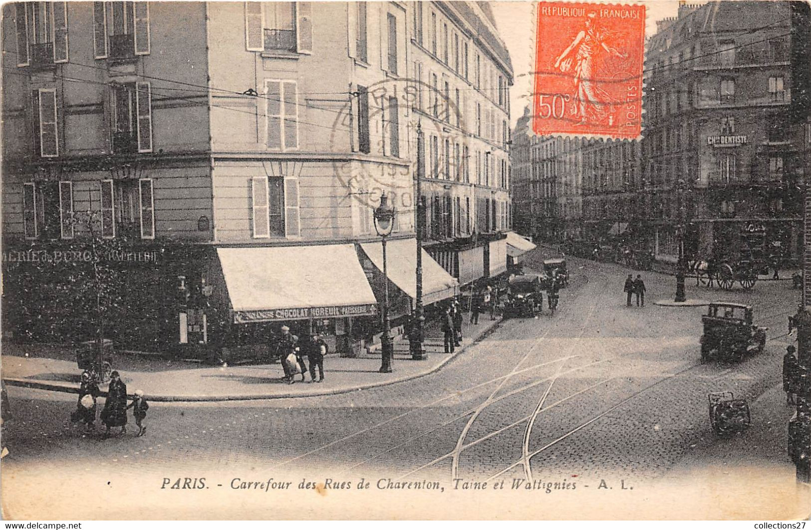 PARIS-75012-CARREFOUR DES RUES DE CHARENTON, TAINE ET WATTIGNIES - Arrondissement: 12