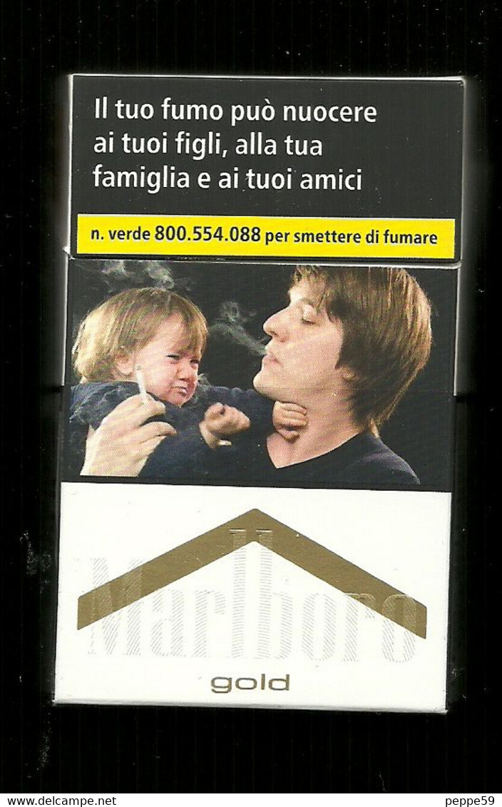 Tabacco Pacchetto Di Sigarette Italia - Malboro Gold N.5 Da 20 Pezzi - Tobacco-Tabac-Tabak-Tabaco - Etuis à Cigarettes Vides