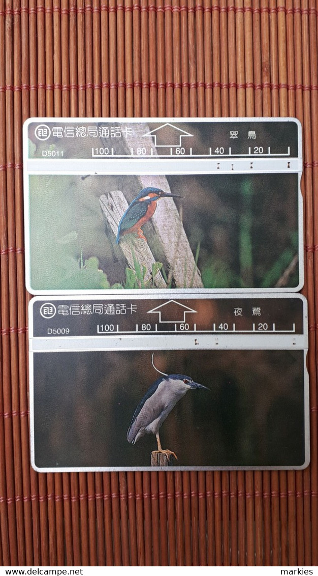 Birds 2  Phonecards Used Rare - Pájaros Cantores (Passeri)