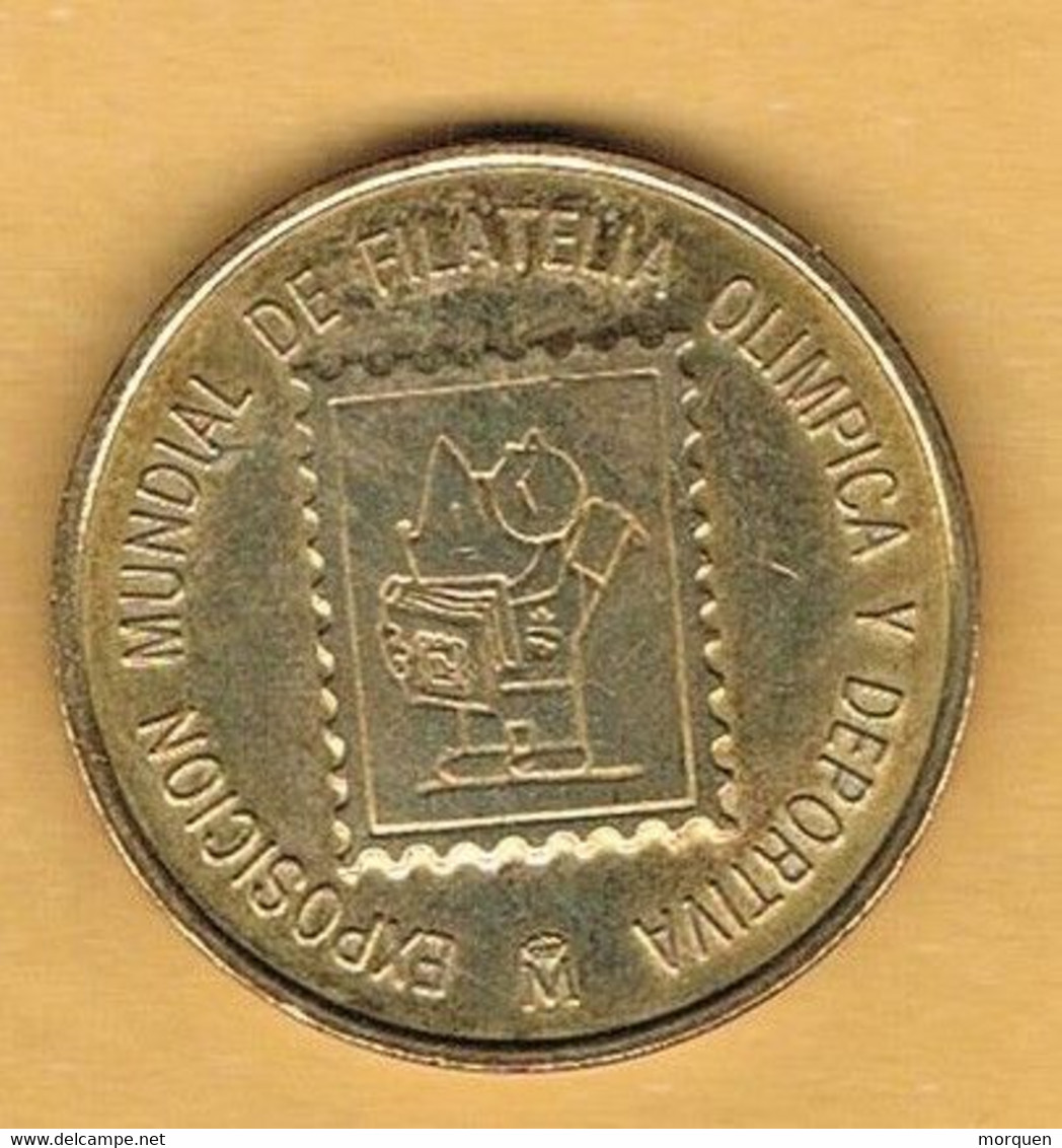 Medalla Conmemorativa BARCELONA 1992. OLYMPHILEX, Juegos Olimpicos, Cupro Niquel - Professionnels/De Société