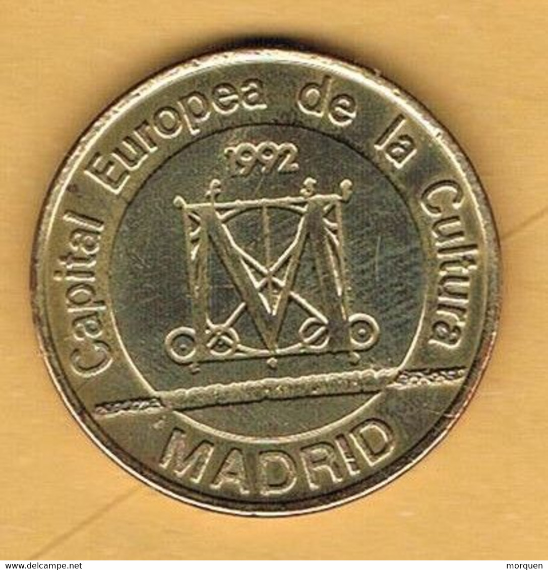 Medalla Conmemorativa MADRID 1992. Feria Del Sello, Avion PLUS ULTRA, Cupro Niquel - Profesionales/De Sociedad
