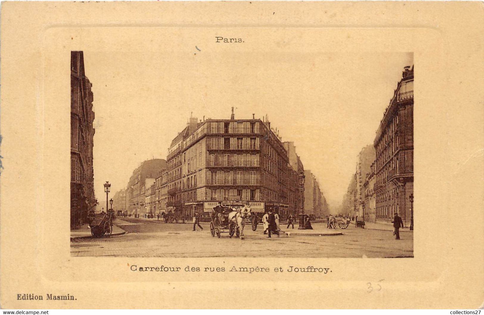 PARIS-75017-CARREFOUR DES RUES AMPERE ET JOUFFROY - Arrondissement: 17