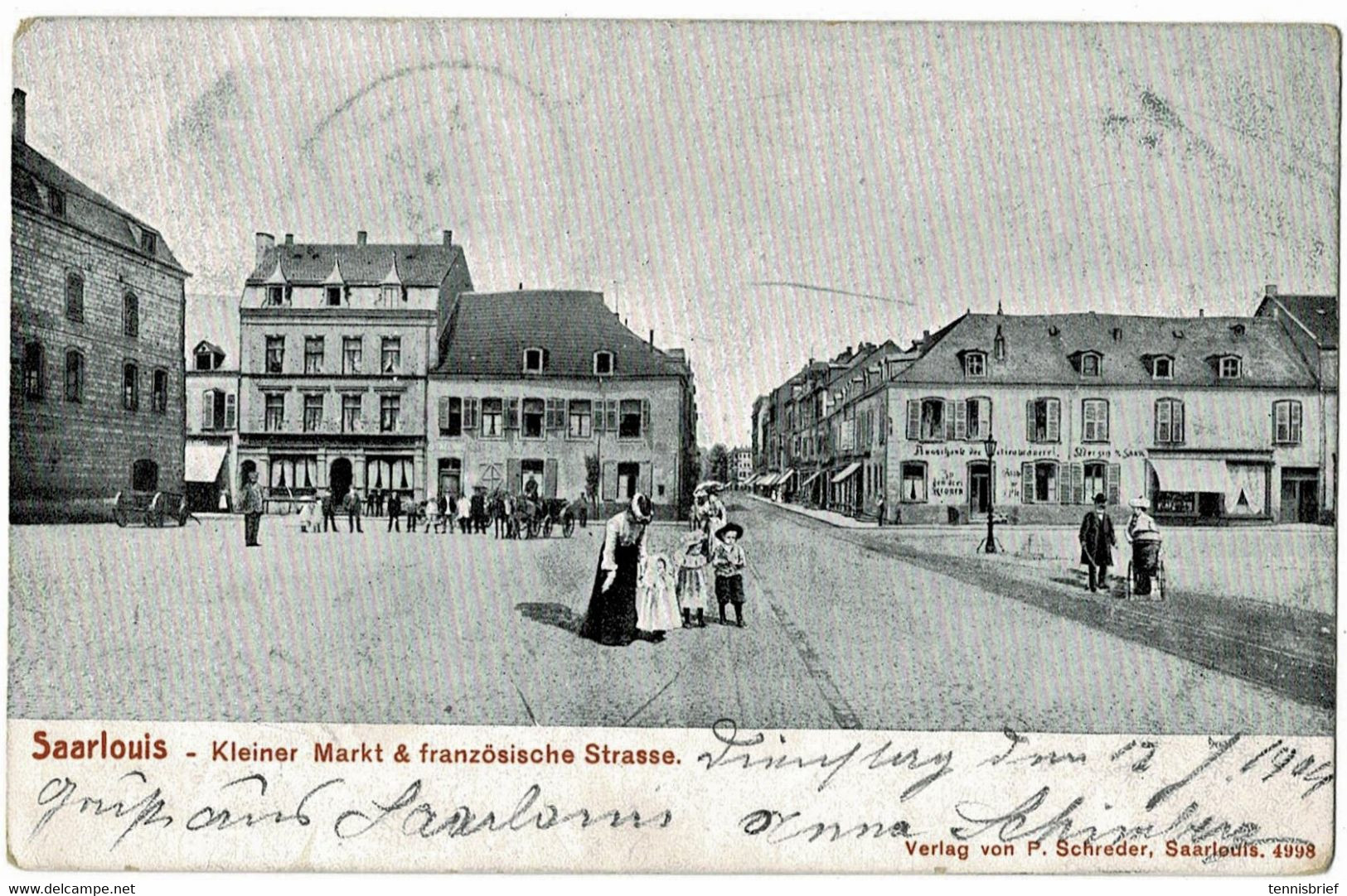 1904, " Saarlouis - Kleiner Markt " , A 5409 - Kreis Saarlouis