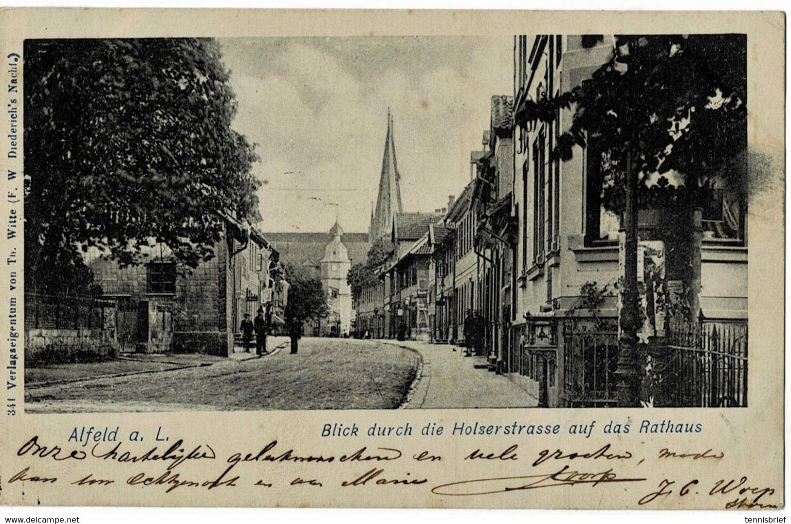 1901, " Alfeld (Leine) , Holzerstraße, A 5412 - Alfeld