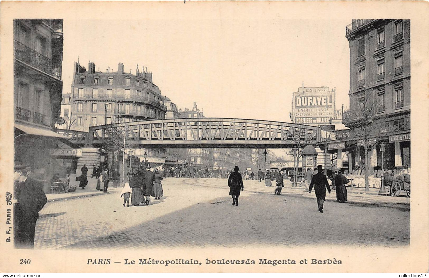 PARIS-75009-LE METROPOLITAIN BOULEVARD MAGENTA ET BARBES - Arrondissement: 09