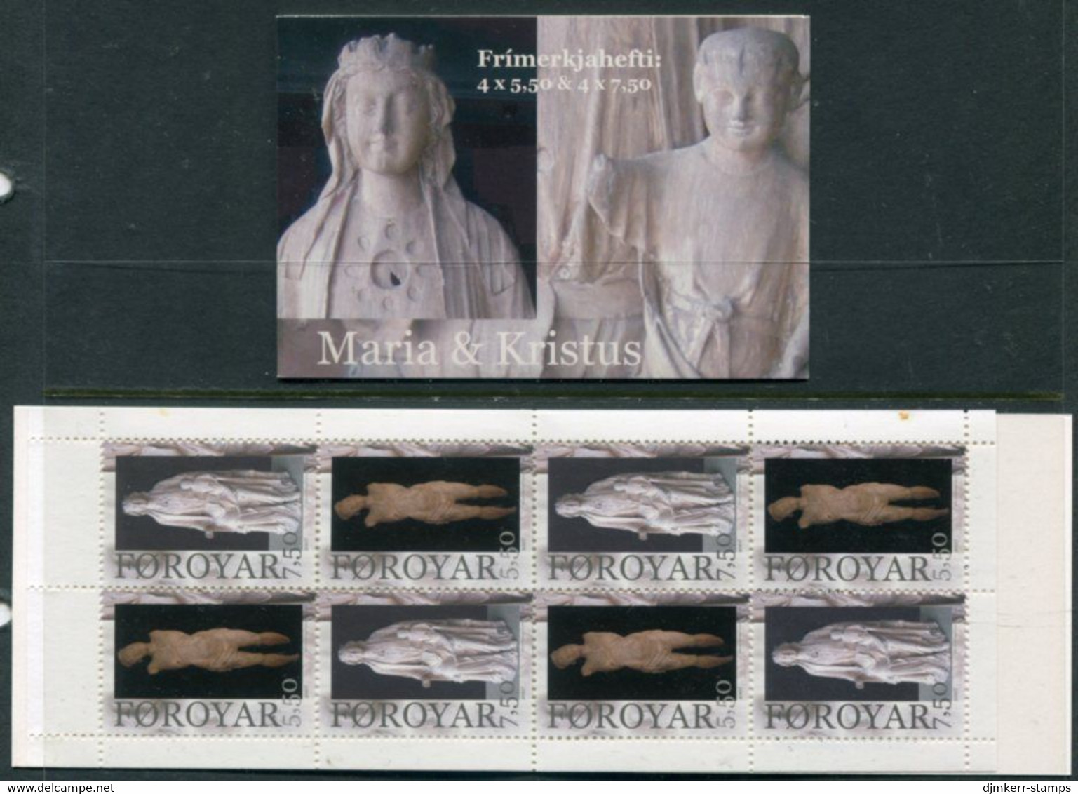 FAROE IS. 2007 Christmas: Sculptures Booklet MNH / **.  Michel 624-25, MH30 - Islas Faeroes