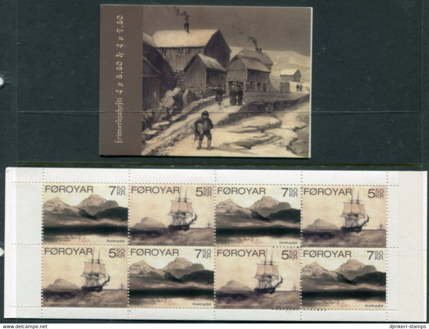 FAROE IS. 2007 Lauvergne Lithographs Booklet MNH / **.  Michel 596-97, MH29 - Islas Faeroes