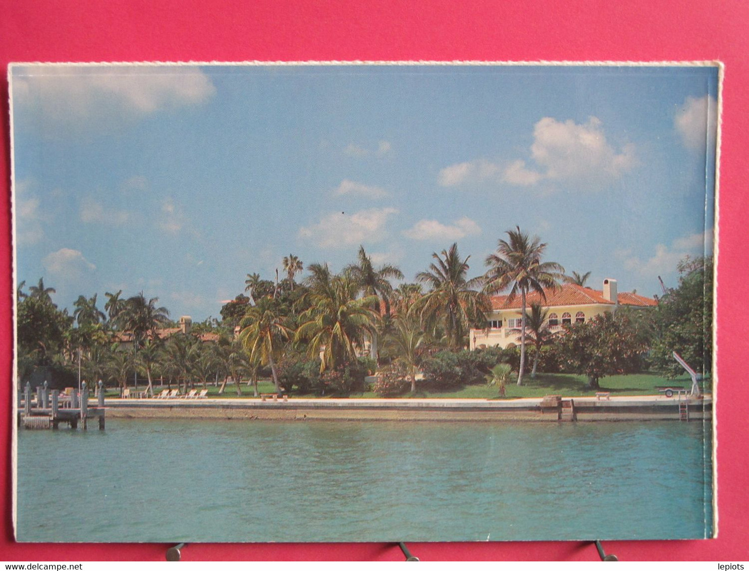 Visuel Très Peu Courant - Etats-Unis - Miami - Fabulous Star Island Home On The Intercoastal Waterway - R/verso - Miami
