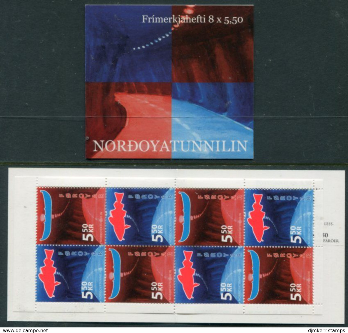 FAROE IS. 2006 Borðoy Tunnel Booklet MNH / **.  Michel 572-73, MH27 - Islas Faeroes