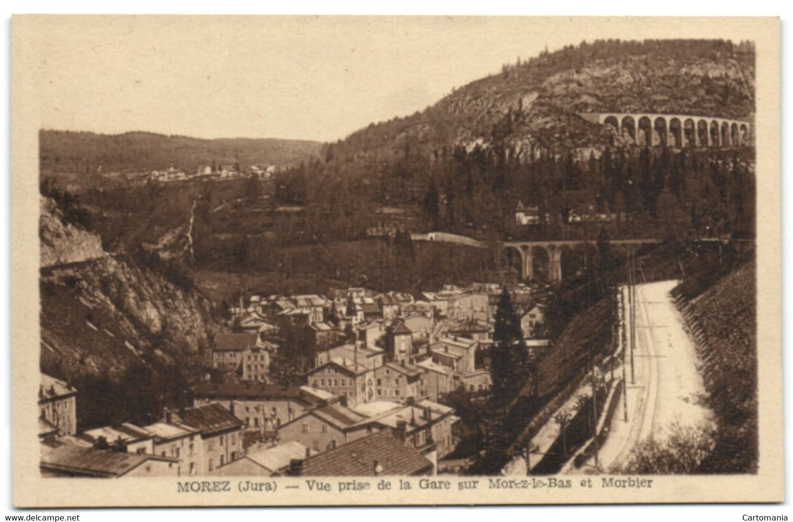 Morez - Vue Prise De La Gare Sur Morez-le-Bas Et Morbier - Morez