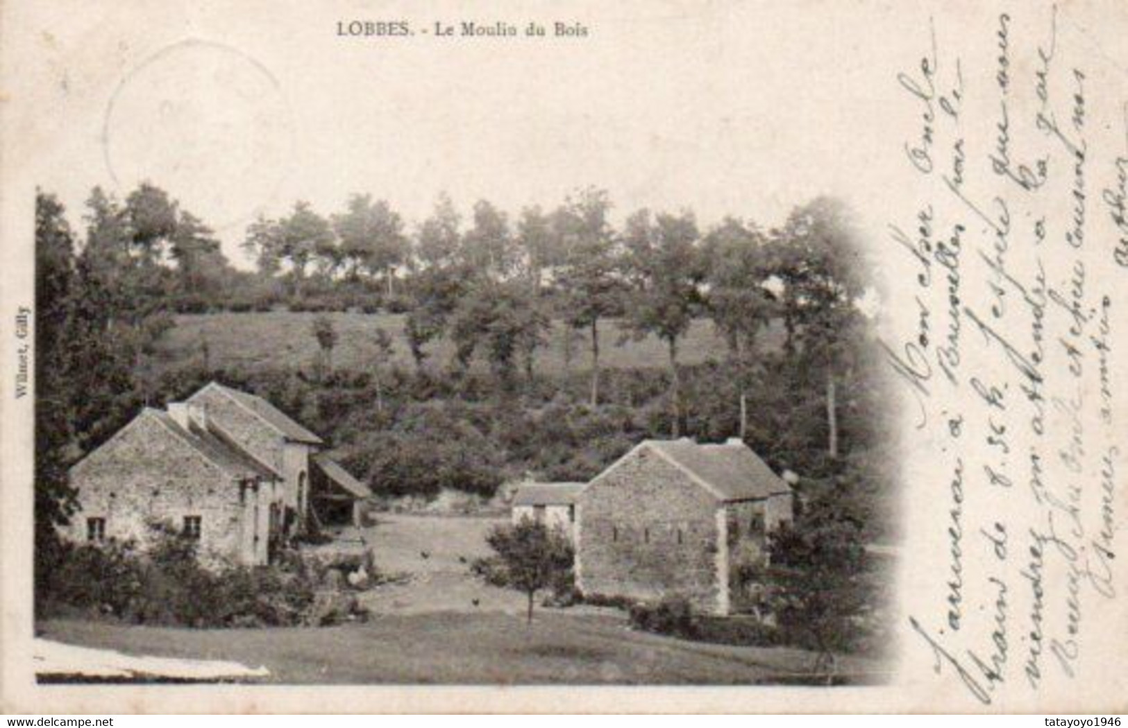 Lobbes   Le Moulin Du Bois Voyagé En 1903 - Lobbes