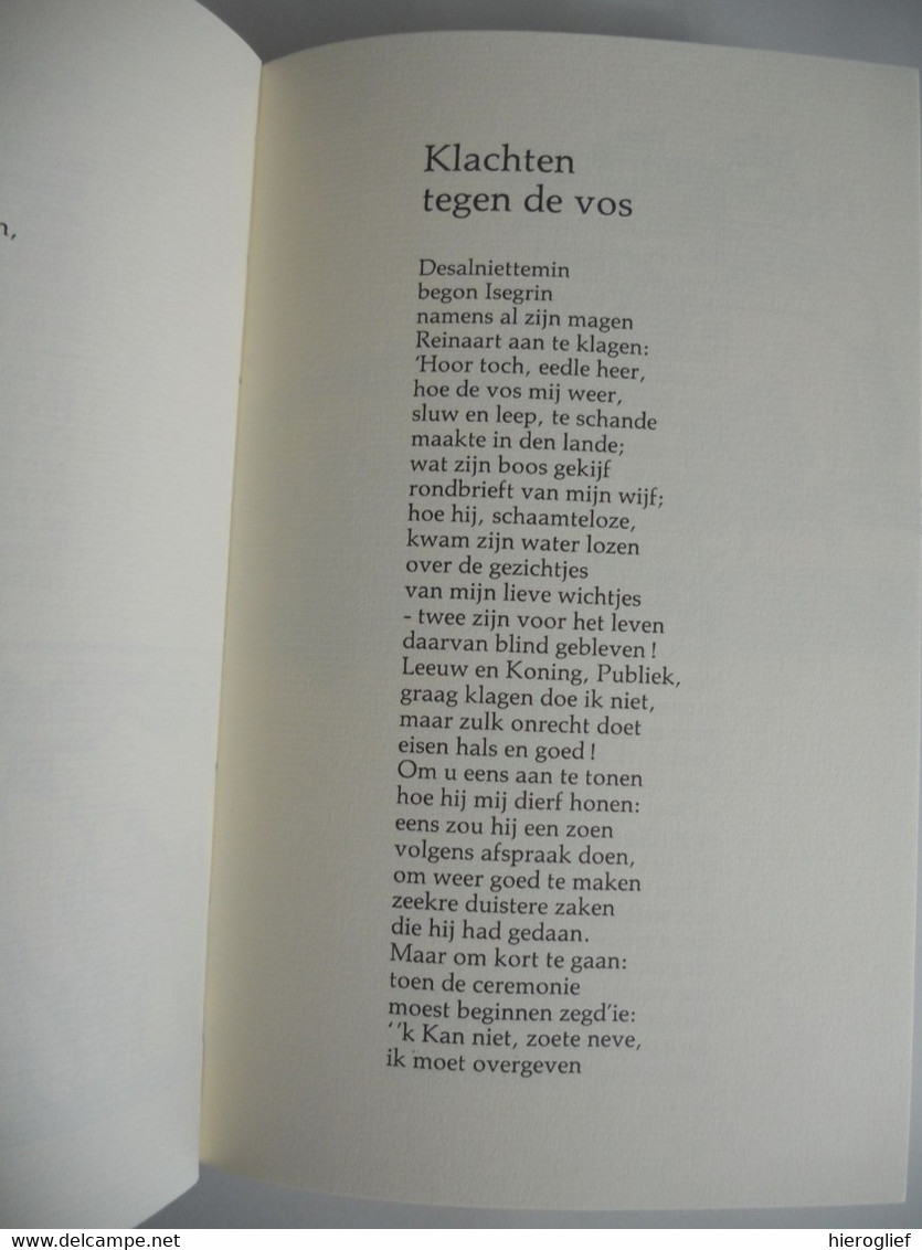 REINAART DE VOS Hertaald Door Clement Vermaere Originele Tekeningen Van Gustave Van De Woestyne REINAARD - Poesía