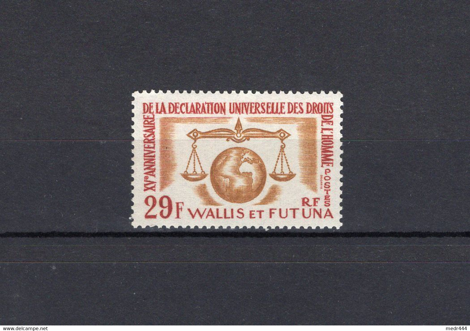 Wallis And Futuna 1963 - The 15th Anniversary Of Human Rights Declaration - Stamp 1v - MNH** - Excellent Quality - Storia Postale