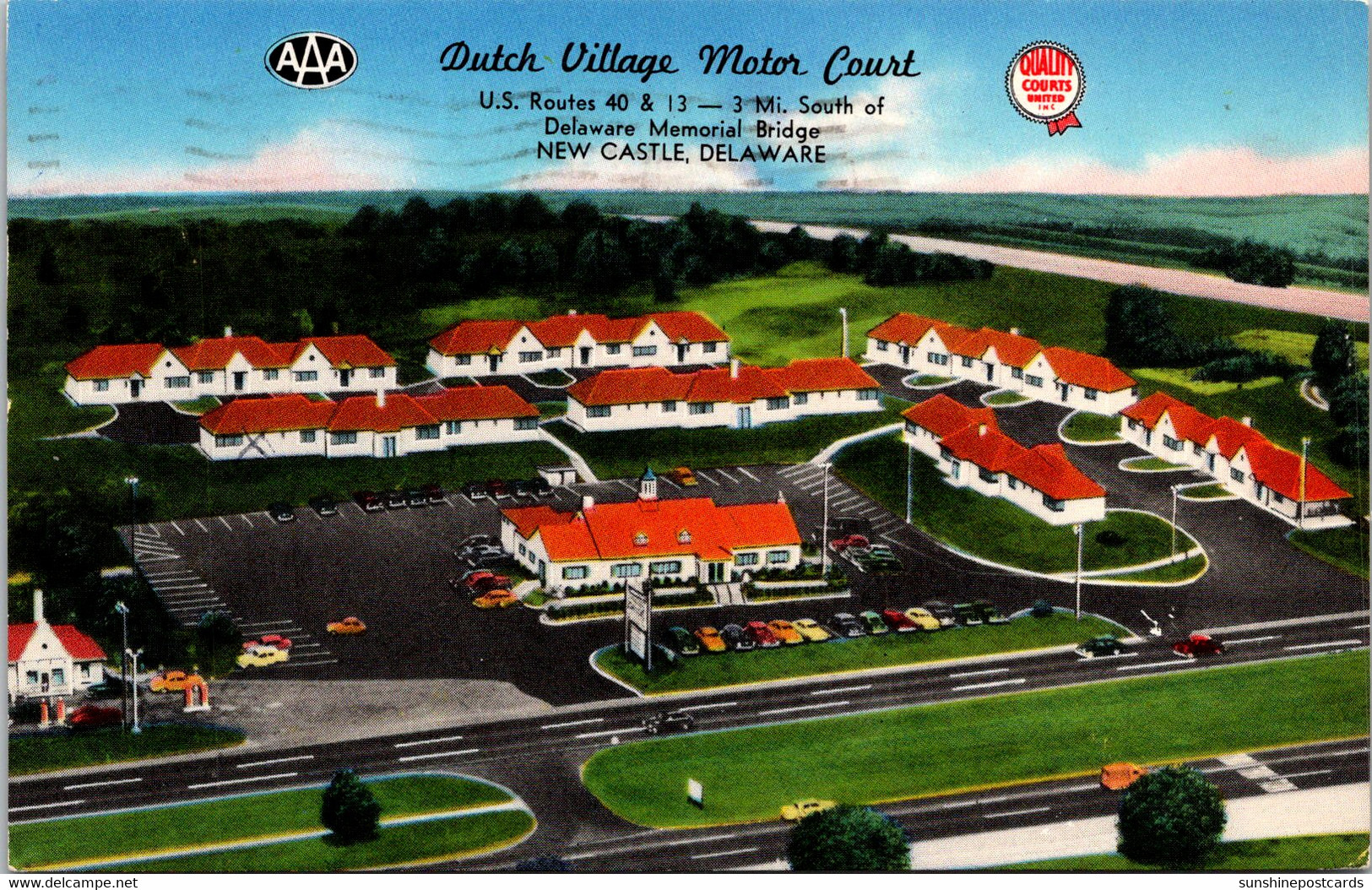 Delaware New Castle The Dutch Village Motor Court 1962 - Autres & Non Classés