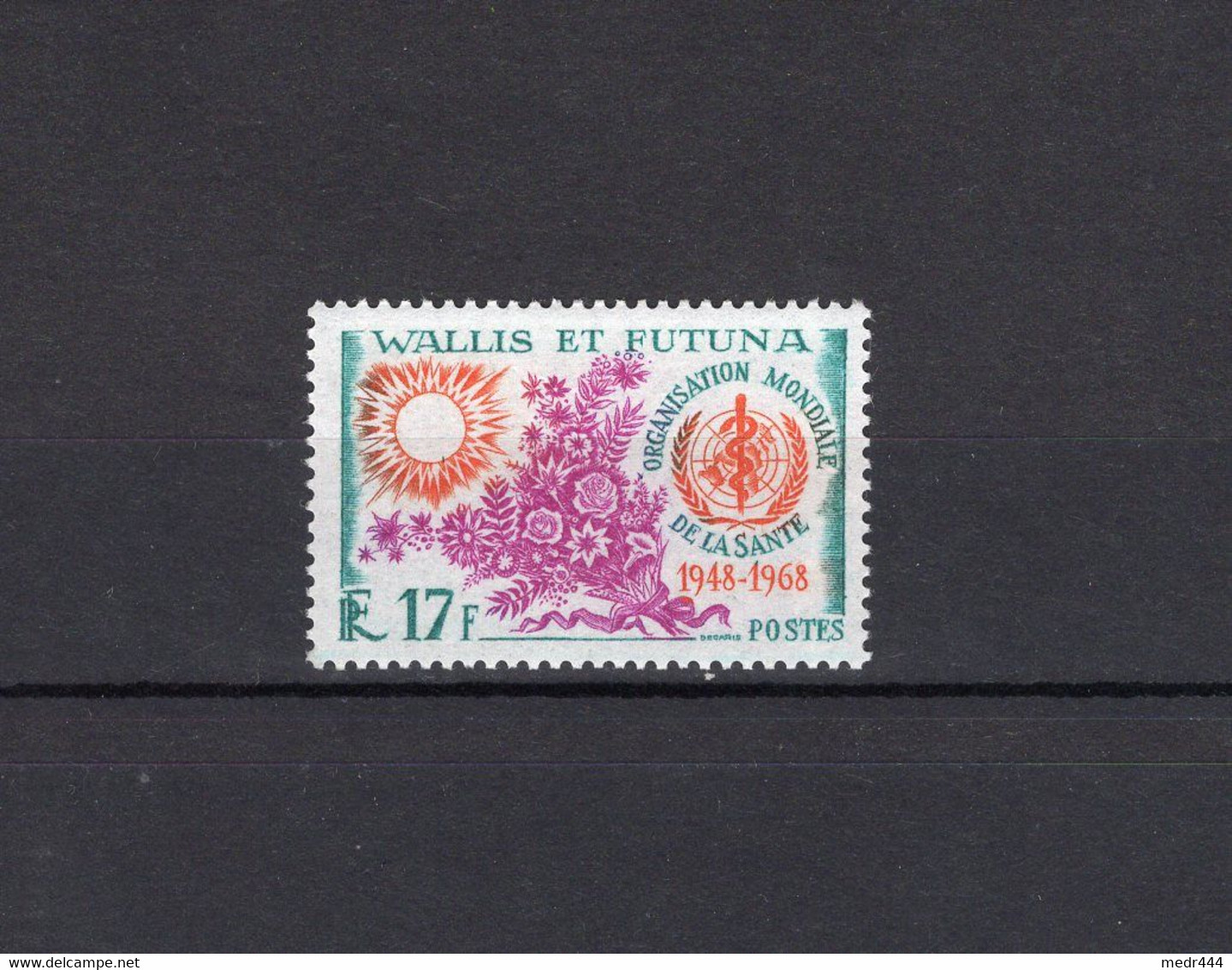 Wallis And Futuna 1968 - The 20th Anniversary Of World Health Organization, WHO - Stamp 1v - MNH** - Excellent Quality - Brieven En Documenten