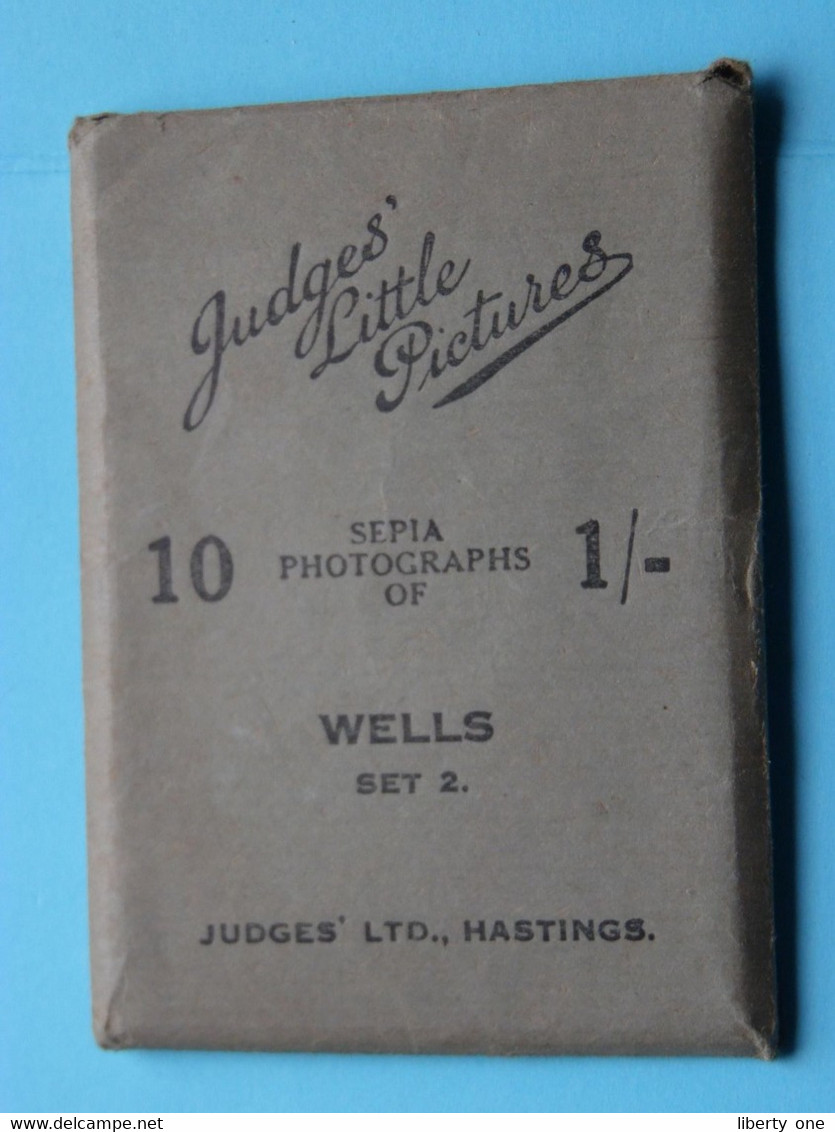 Judges Little Pictures > WELLS Set 2 " 10 Sepia Photos Of 1/- > Anno 19?? ( See Scans / Judges Ltd. Hastings ) ! - Wells