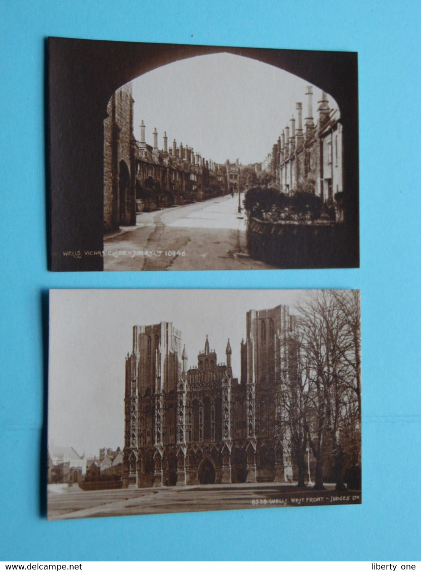 Judges Little Pictures > WELLS Set 2 " 10 Sepia Photos Of 1/- > Anno 19?? ( See Scans / Judges Ltd. Hastings ) ! - Wells