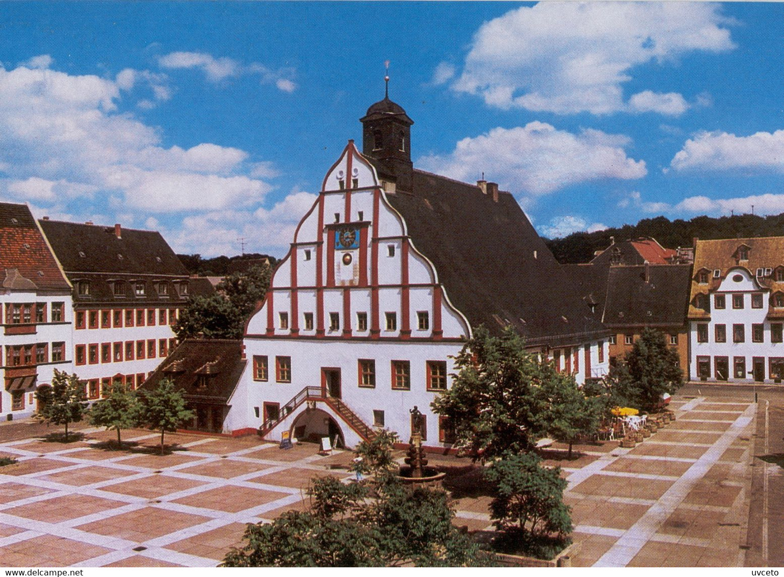 A137d Germany, Grimma, Markt, Rathaus, Brunnen - Grimma