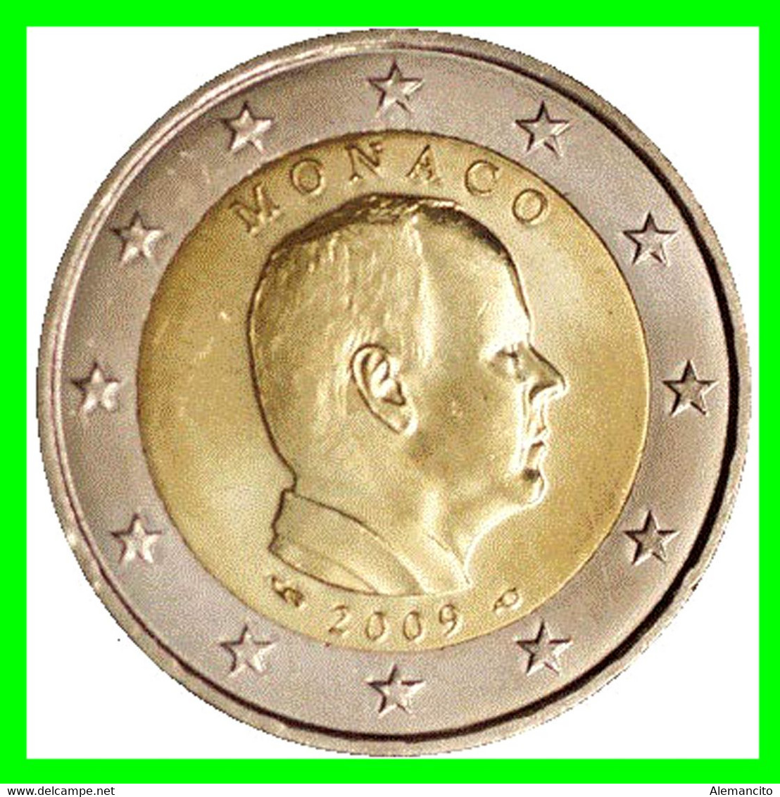 MONACO 2 EUROS 2009 REY ALBERTO II SIN CIRCULAR MONEDA CONMEMORATIVA - Monaco