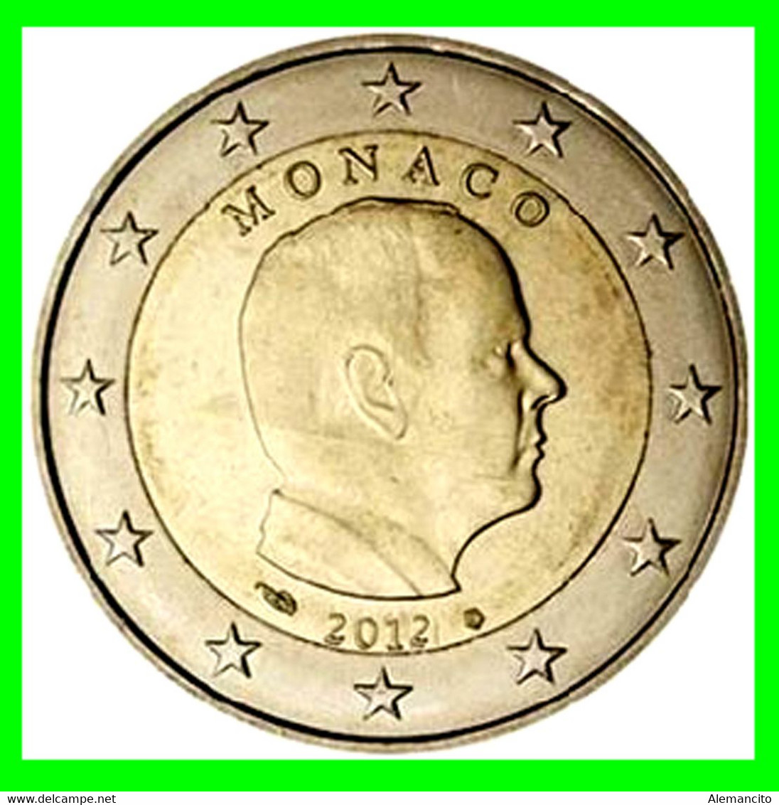 MONACO 2 EUROS 2012 REY ALBERTO II SIN CIRCULAR MONEDA CONMEMORATIVA - Monaco