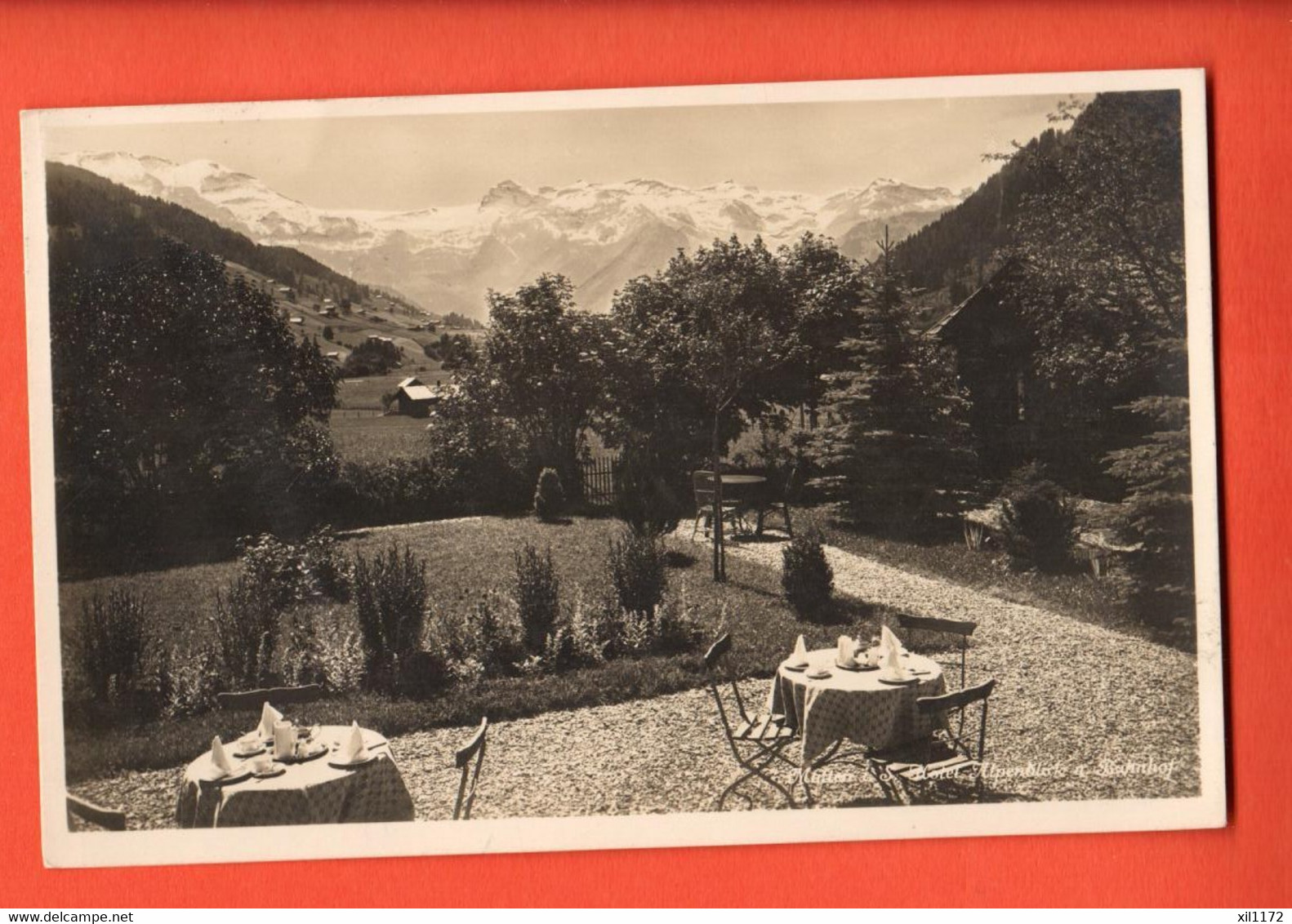 FBC-15 Hotel Alpenblick Matten   Gelaufen 1926 - Matten Bei Interlaken