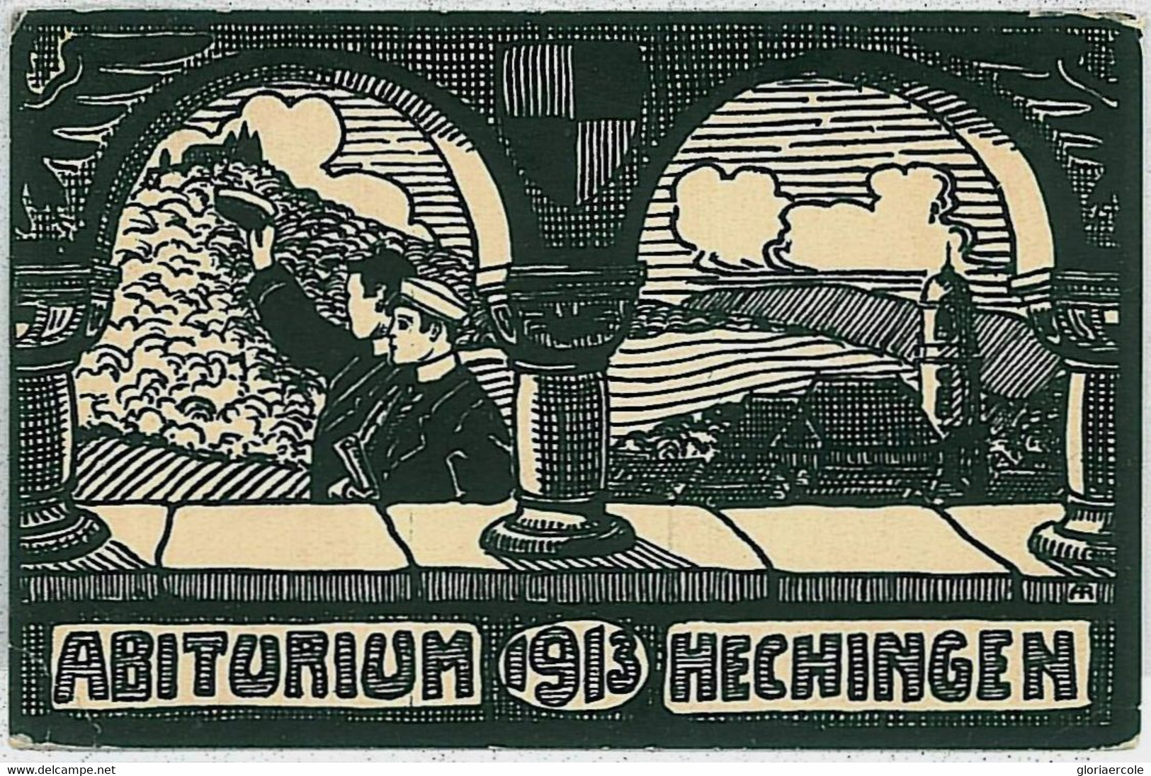 33643 - Ansichtskarten VINTAGE POSTCARD - Deutschland GERMANY -  Hechingen : ABITORIUM 1913  ILLUSTRATED - Hechingen