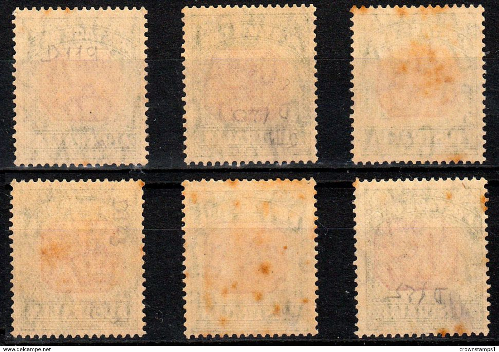 1946-57 AUSTRALIA POSTAGE DUE 6 VALUES MH - Segnatasse