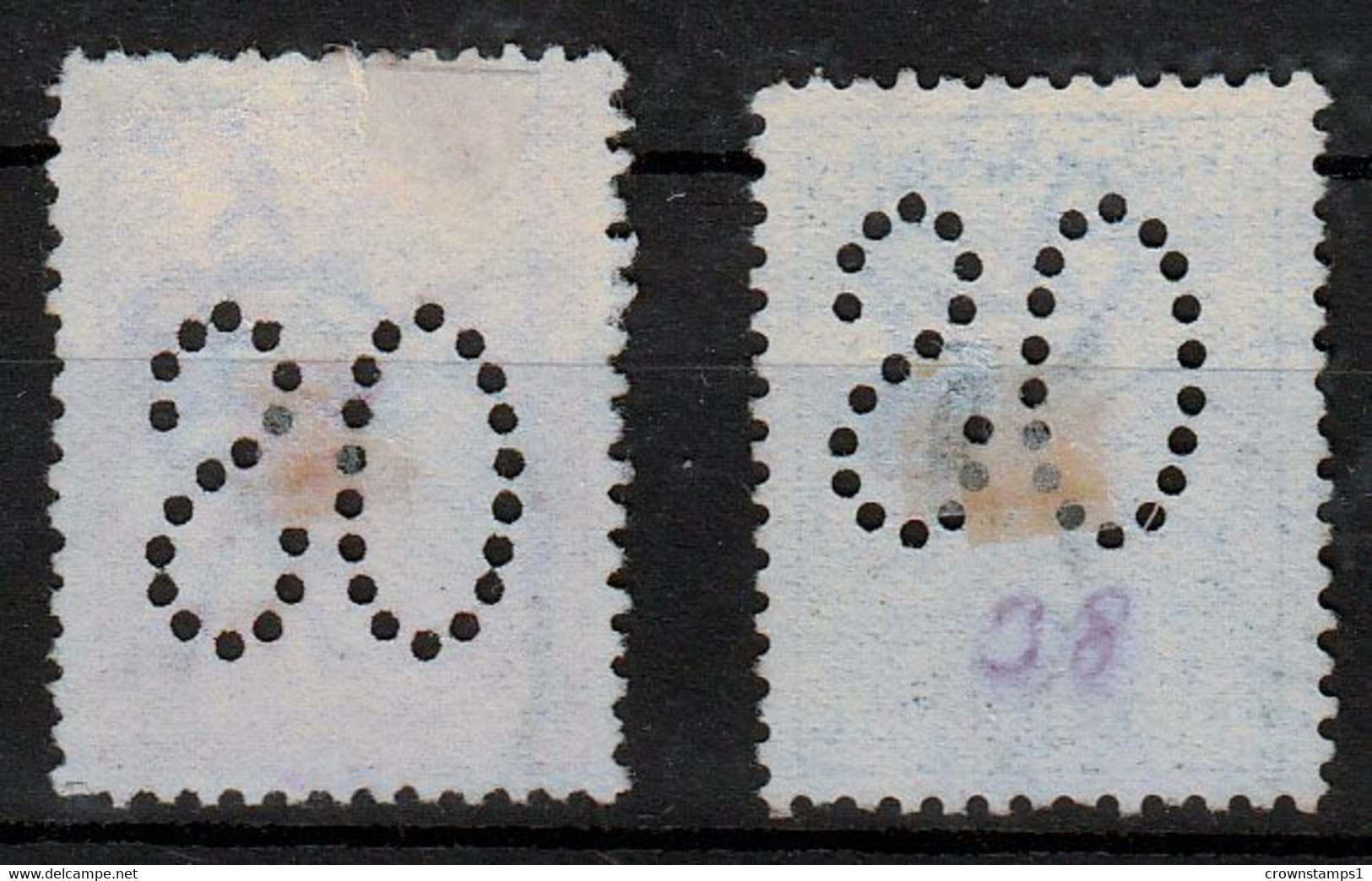 1913 AUSTRALIA KANGAROO OFFICIAL 2 VALUES (SG# O2d-O3) FINE USED - Dienstmarken