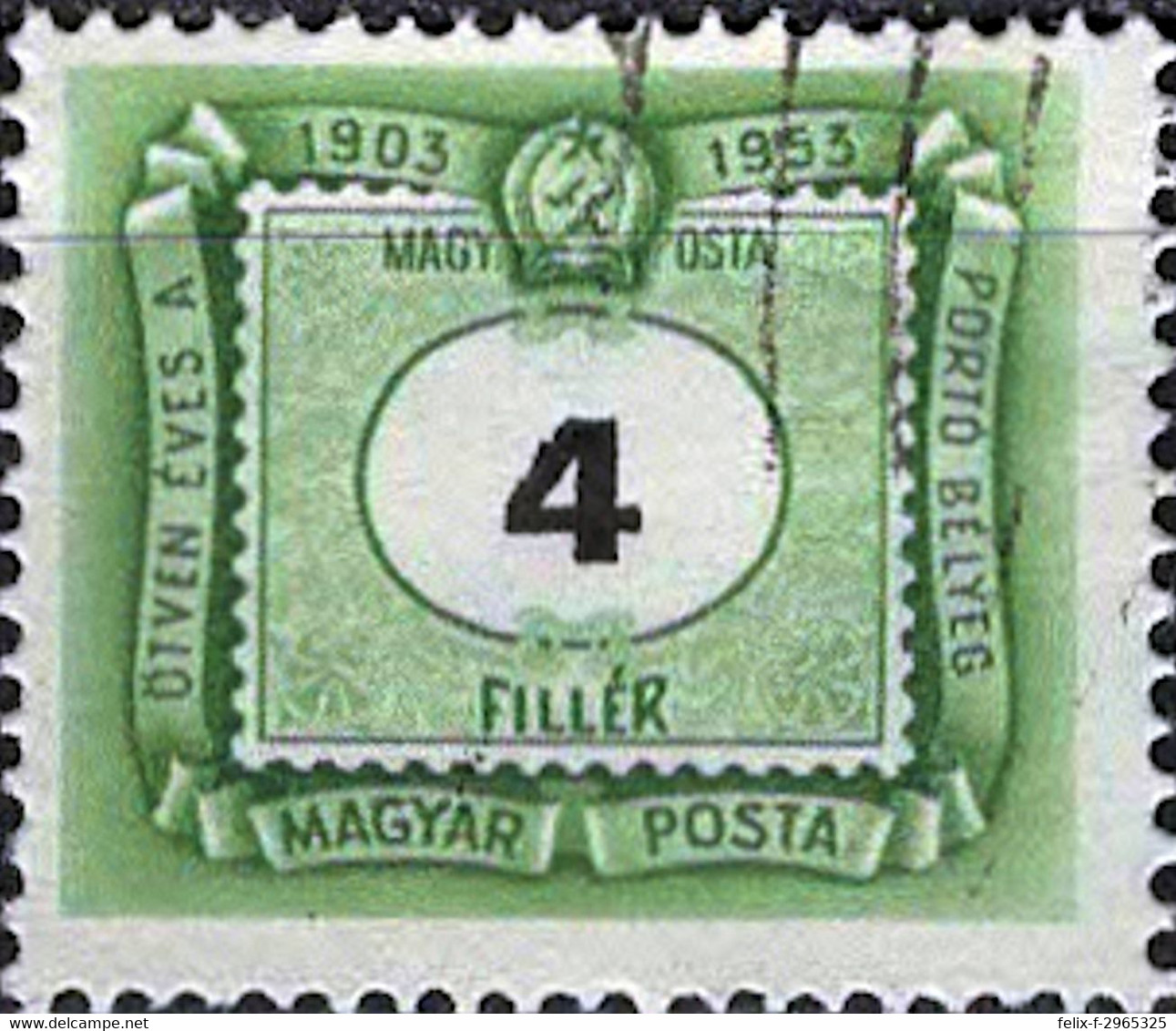 5903 Mi.Nr. 203 Ungarn (1953) Portomarke Gestempelt - Dienstzegels