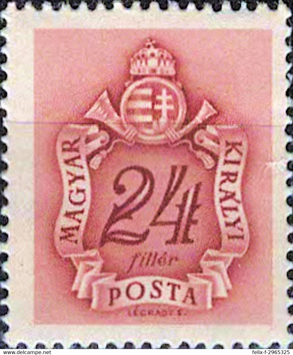 5904 Mi.Nr. 153 Ungarn (1942) Portomarke Ungebraucht - Dienstzegels